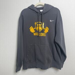 Nike Baylor Bears Powerlifting Weightlifting Warlord Hoodie XL Gray Pullover